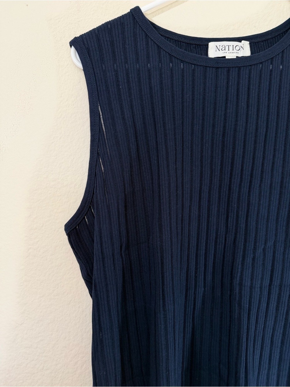 NWT Nation Los Angeles Isabel Tank Night Sky Organic Cotton Knit XL - Picture 5 of 9